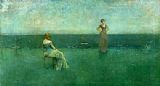 Thomas Dewing Famous Paintings - The Recitation